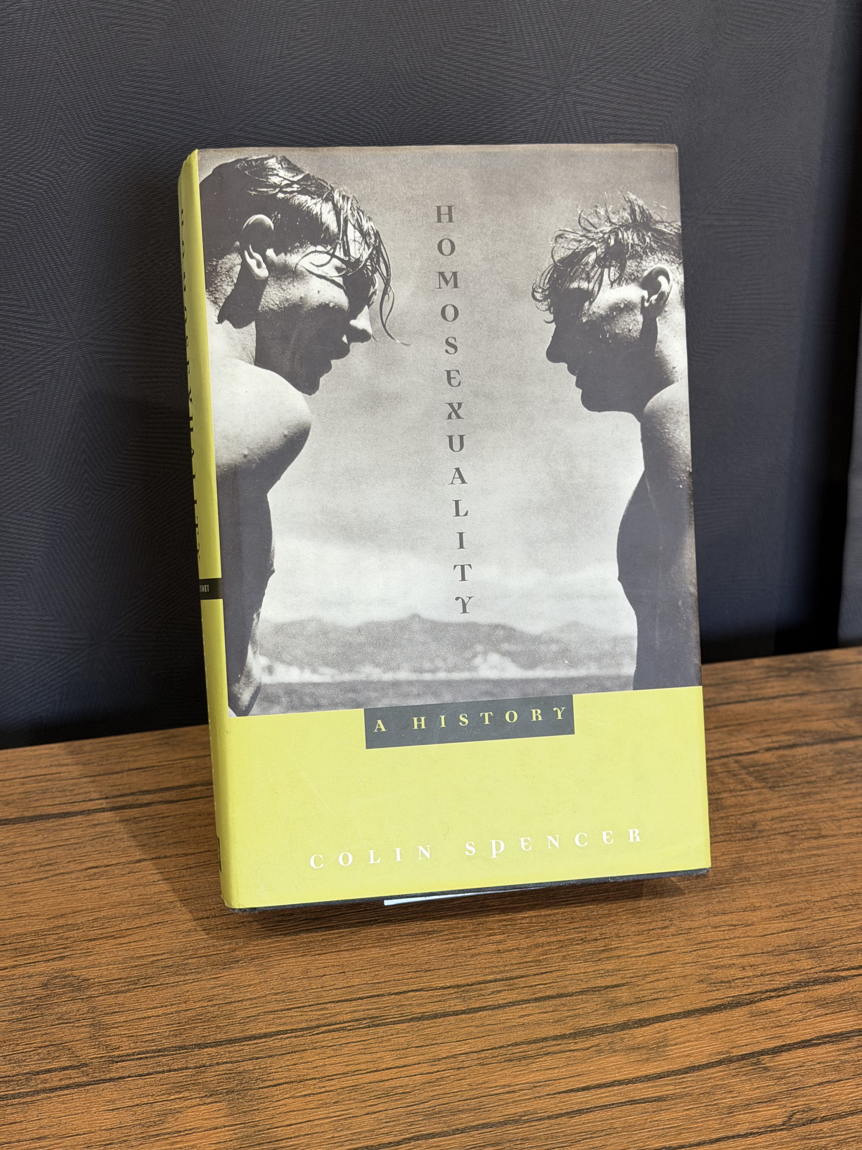 A hardcover book, “Homosexuality: A History”, by Colin Spencer
